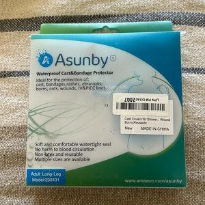 Asunby Waterproof Cast & Bandage Protector / Used Once / In Excellent Condition
